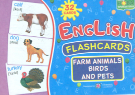 English flash cards. Farm animals,birds ( ,..) 